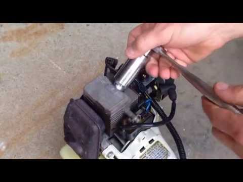 Testing and replacing the ignition coil on a Stihl FS 80R string trimmer