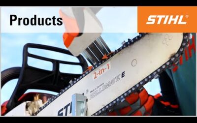 Sharpening saw chains with the STIHL 2-in-1 file holder