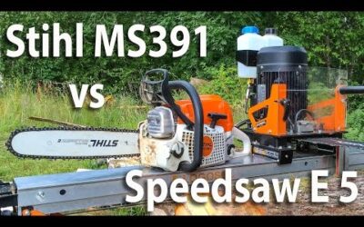 Race day Stihl MS391 vs Speedsaw E5