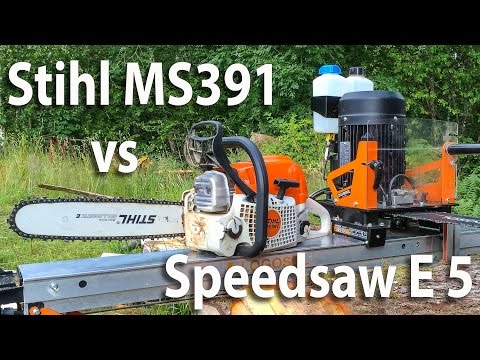 Race day Stihl MS391 vs Speedsaw E5