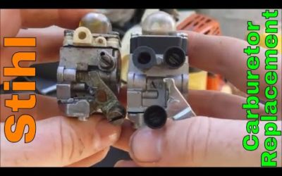 How to Replace a carburetor on a Stihl string trimmer |  fs, fc, km, hl, 45, 46, 55 Lawntrepreneur