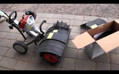 Our Stihl Yard Boss Cultivator with a new Power Sweeper