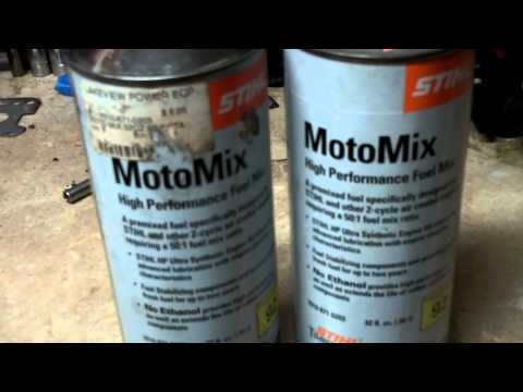 STIHL MOTO MIX      HELPING TO ELIMINATE  E-10  ETHANOL FAILURES