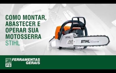 Como montar e usar a Motosserra MS170 STIHL – Ferramentas Gerais