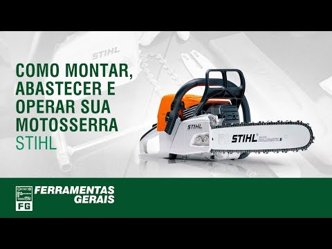 Como montar e usar a Motosserra MS170 STIHL – Ferramentas Gerais