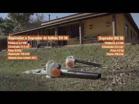Soprador STIHL BG 56 e aspirador STIHL SH 56