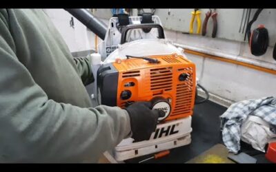 Como regular o carburador do soprador STIHL BR 420 e pulverizador SR 420.