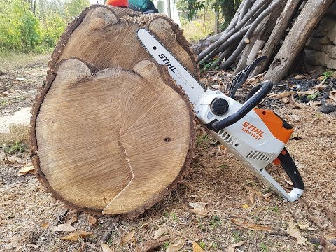 STIHL MSA 140 C-BQ Battery Chainsaw Cutting Logs | REVIEW | TEST