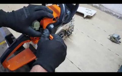 Como regular o carburador da motosserra STIHL MS 210 MS 230 e MS 250