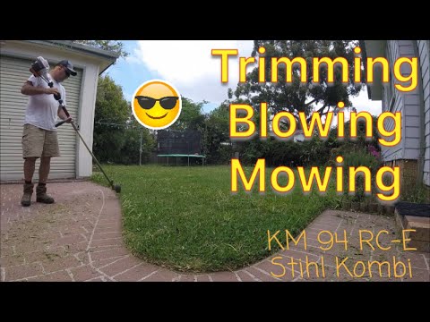 Trimming Blowing Mowing New Stihl KM 94 RC E and BG 86 C