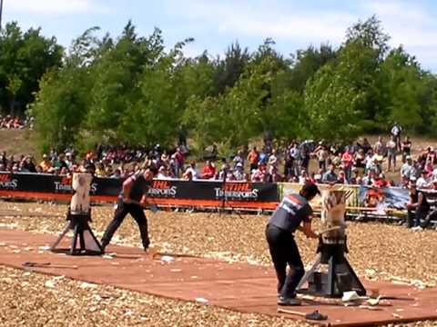 Stihl Timbersports 2012 F 60 Cup Standing Block Chop Bauer Dengler