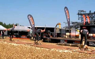 Stihl Timbersports 2012 F 60 Cup Underhand Chop Ebner Kraus Braun