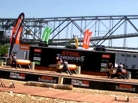 Stihl Timbersports 2012 F 60 Cup Single Buck: Dengler Kraus Fischer