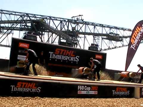 Stihl Timbersports 2012 F 60 Cup Stock Saw Ebner Striewe Dengler