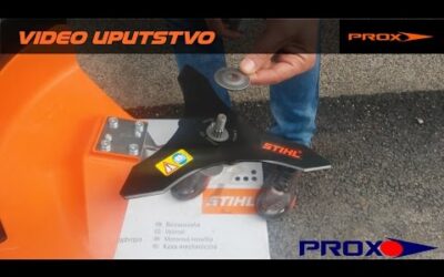 Montiranje noza i kruzne pile na STIHL FS 120 FS 250 — Mounting knife circular blade on FS 120 —