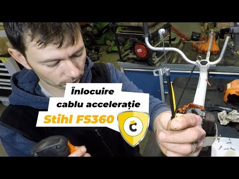 Înlocuire cablu de accelerație motocoasă Stihl FS 360