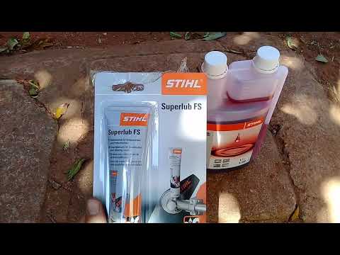 Stihl 2 stroke oil and stihl superlub fs