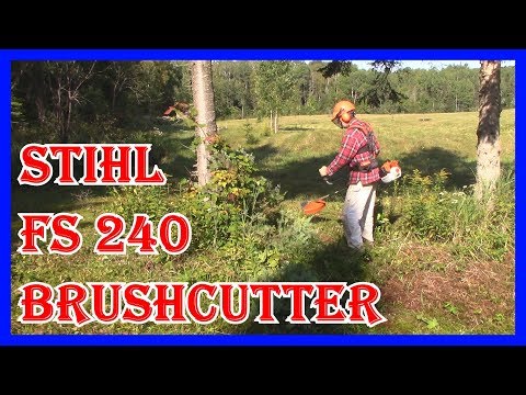 STIHL FS 240 BRUSHCUTTER REVIEW – 10 INCH 120 TOOTH RENEGADE  BLADE