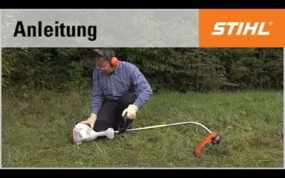 Das Starten der Motorsense STIHL FS 50
