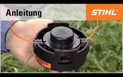 Das Befüllen des Mähkopfs STIHL AutoCut 25-2