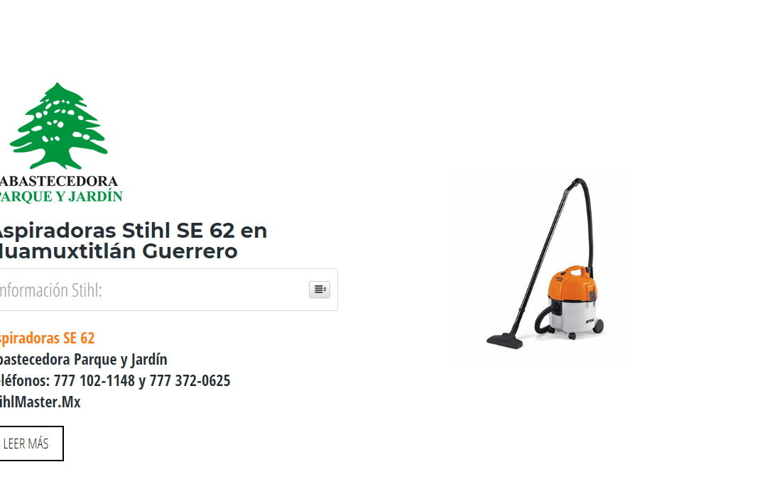 Aspiradoras Stihl SE 62 en Huamuxtitlán Guerrero