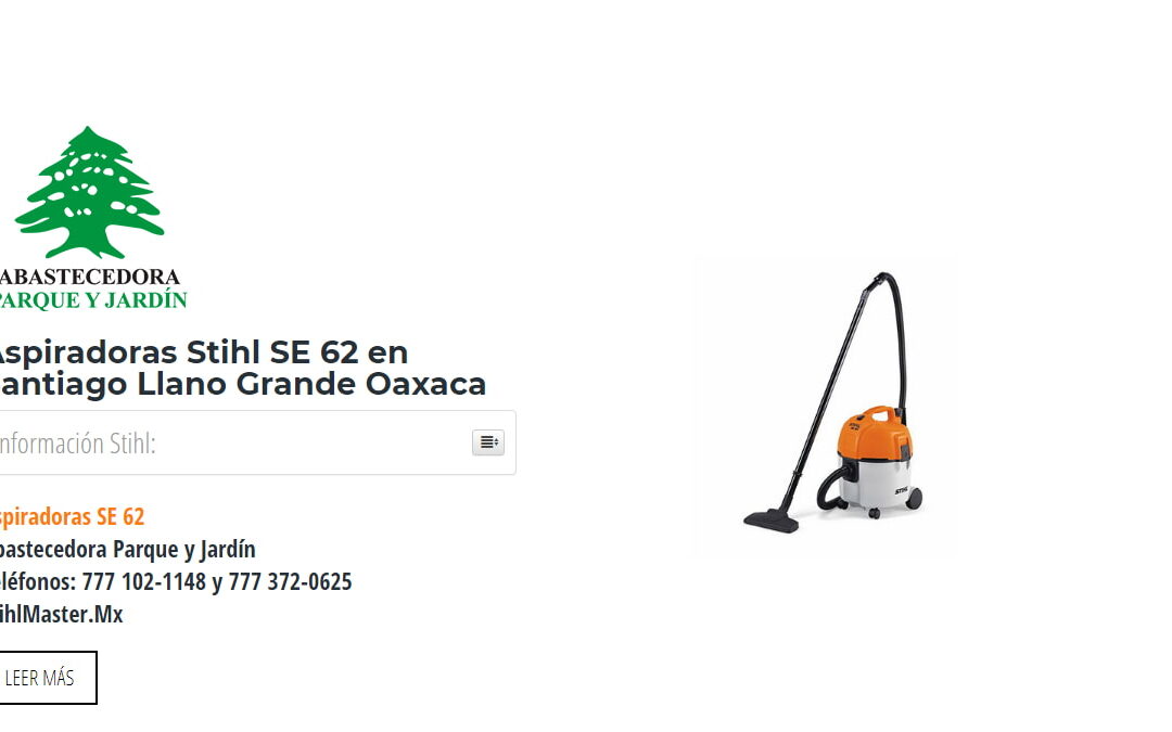 Aspiradoras Stihl SE 62 en Santiago Llano Grande Oaxaca
