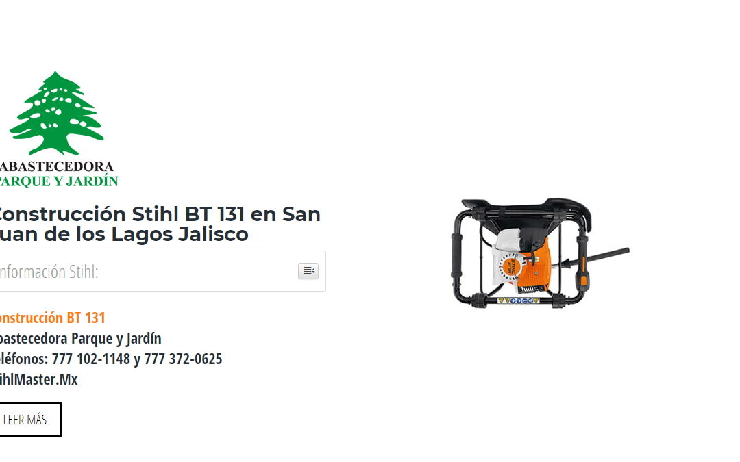 Construcción Stihl BT 131 en San Juan de los Lagos Jalisco