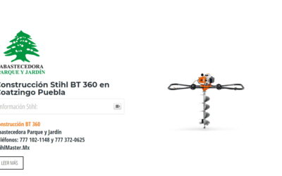 Construcción Stihl BT 360 en Coatzingo Puebla