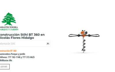 Construcción Stihl BT 360 en Nicolás Flores Hidalgo