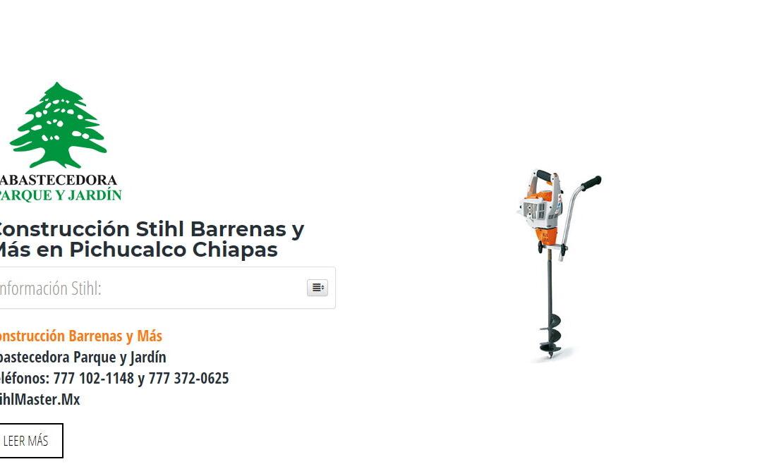 Construcción Stihl Barrenas y Más en Pichucalco Chiapas