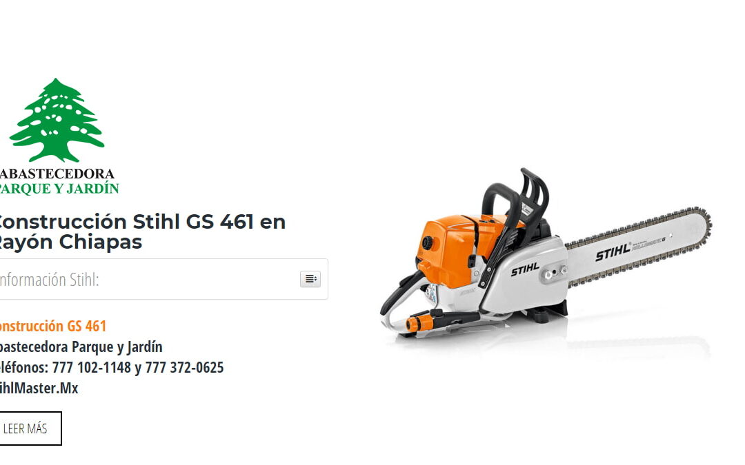 Construcción Stihl GS 461 en Rayón Chiapas