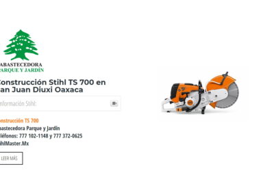 Construcción Stihl TS 700 en San Juan Diuxi Oaxaca