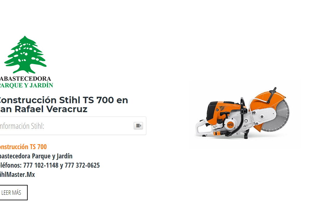 Construcción Stihl TS 700 en San Rafael Veracruz