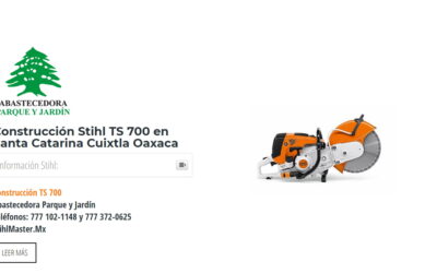 Construcción Stihl TS 700 en Santa Catarina Cuixtla Oaxaca
