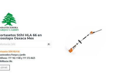 Cortasetos Stihl HLA 66 en Cosolapa Oaxaca Mex