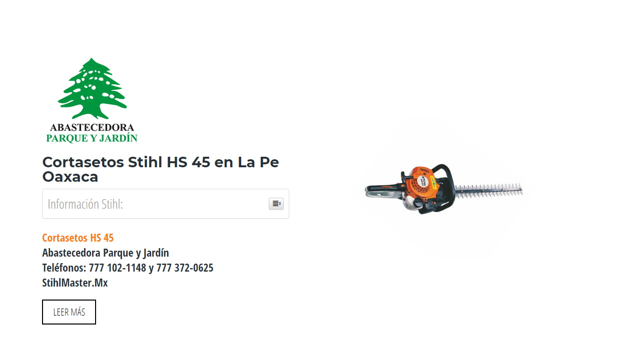 Cortasetos Stihl HS 45 en La Pe Oaxaca en Stihl Master contamos con más de 39 Cortasetos listas para distribuirse en Oaxaca y todo México.