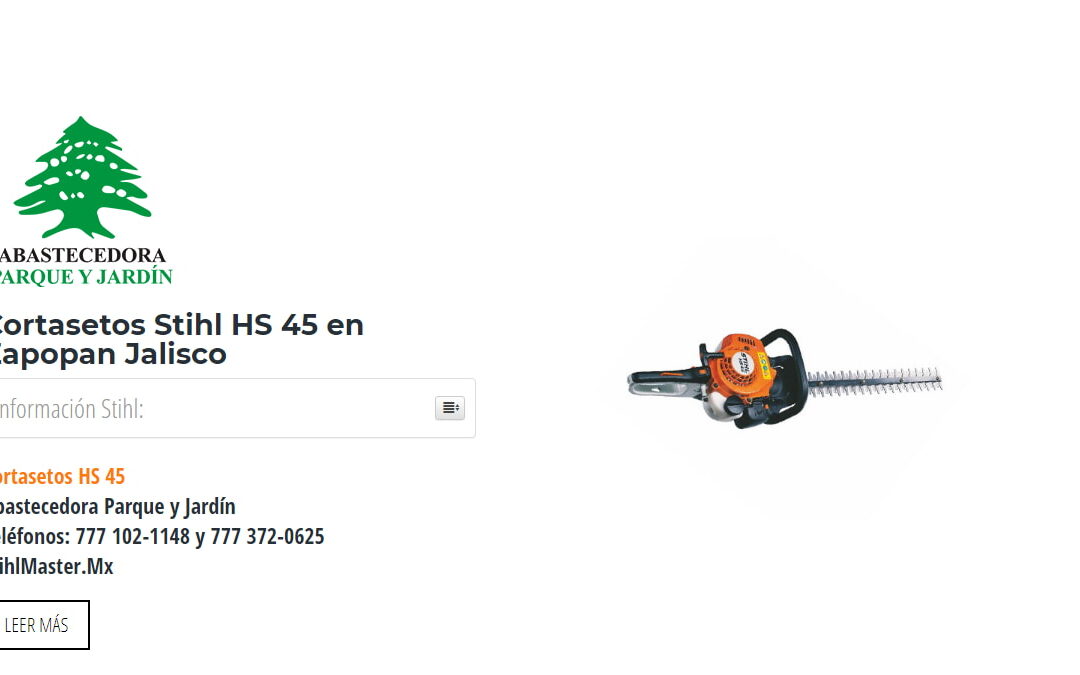 Cortasetos Stihl HS 45 en Zapopan Jalisco