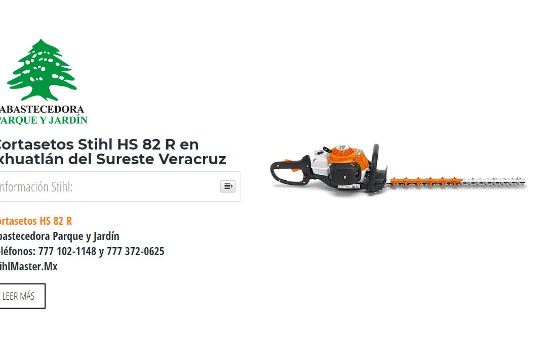 Cortasetos Stihl HS 82 R en Ixhuatlán del Sureste Veracruz