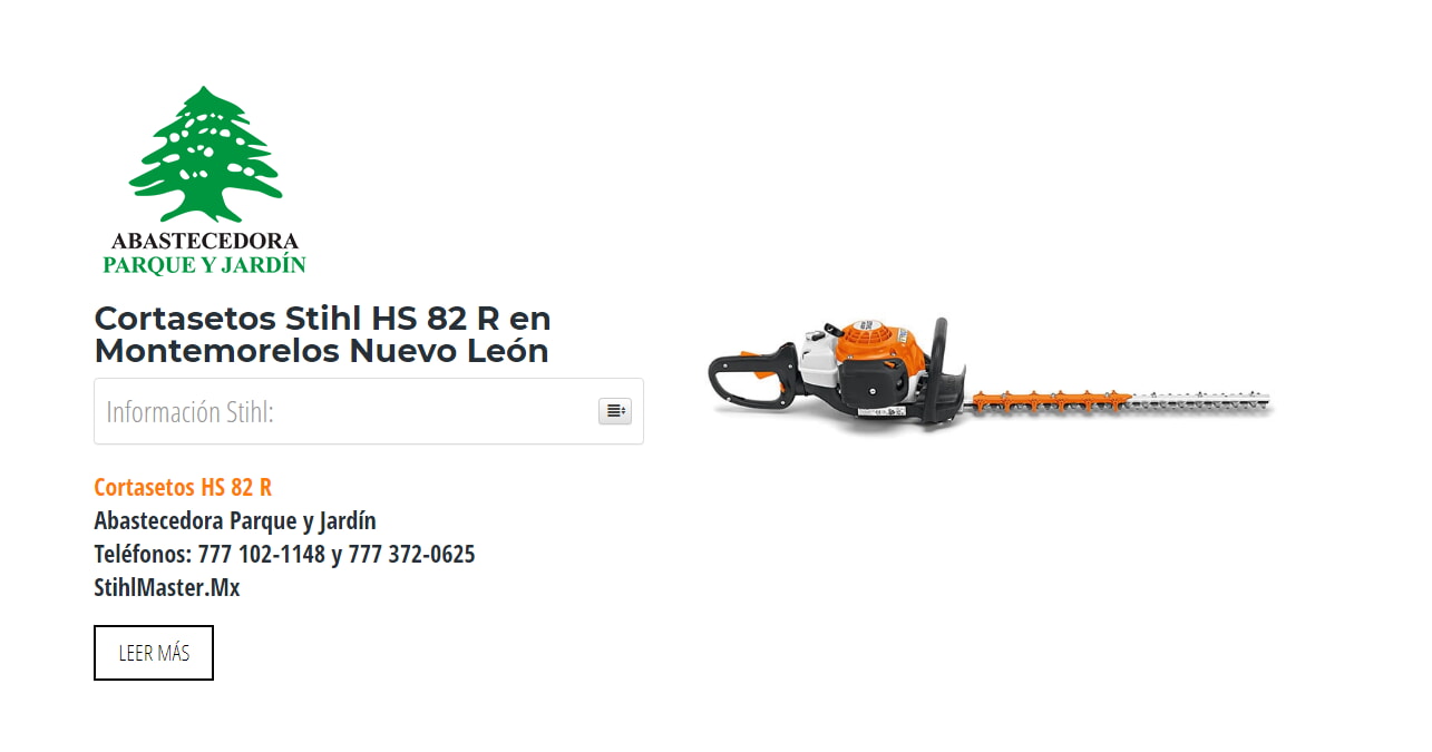 Cortasetos Stihl HS 82 R en Montemorelos Nuevo León en Stihl Master contamos con más de 52 Cortasetos listas para distribuirse en Nuevo León y todo México.