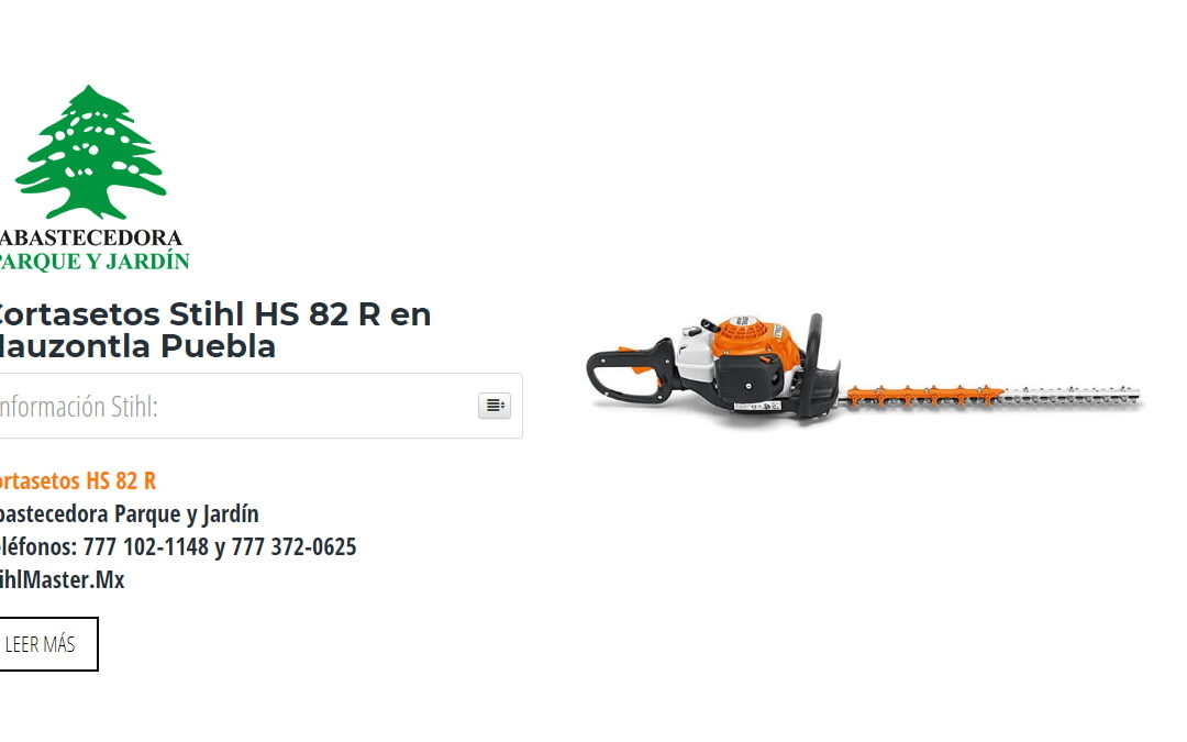 Cortasetos Stihl HS 82 R en Nauzontla Puebla