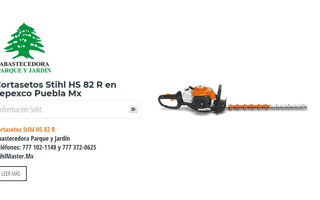 Cortasetos Stihl HS 82 R en Tepexco Puebla Mx