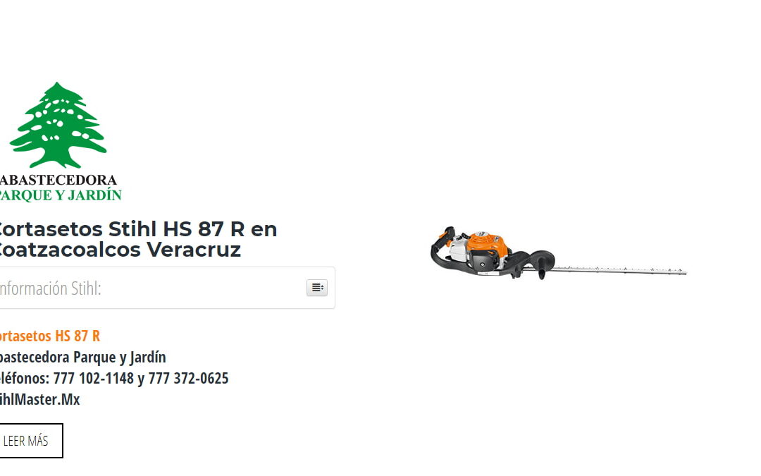 Cortasetos Stihl HS 87 R en Coatzacoalcos Veracruz