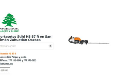 Cortasetos Stihl HS 87 R en San Simón Zahuatlán Oaxaca