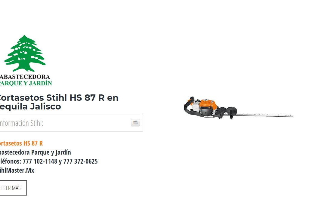 Cortasetos Stihl HS 87 R en Tequila Jalisco
