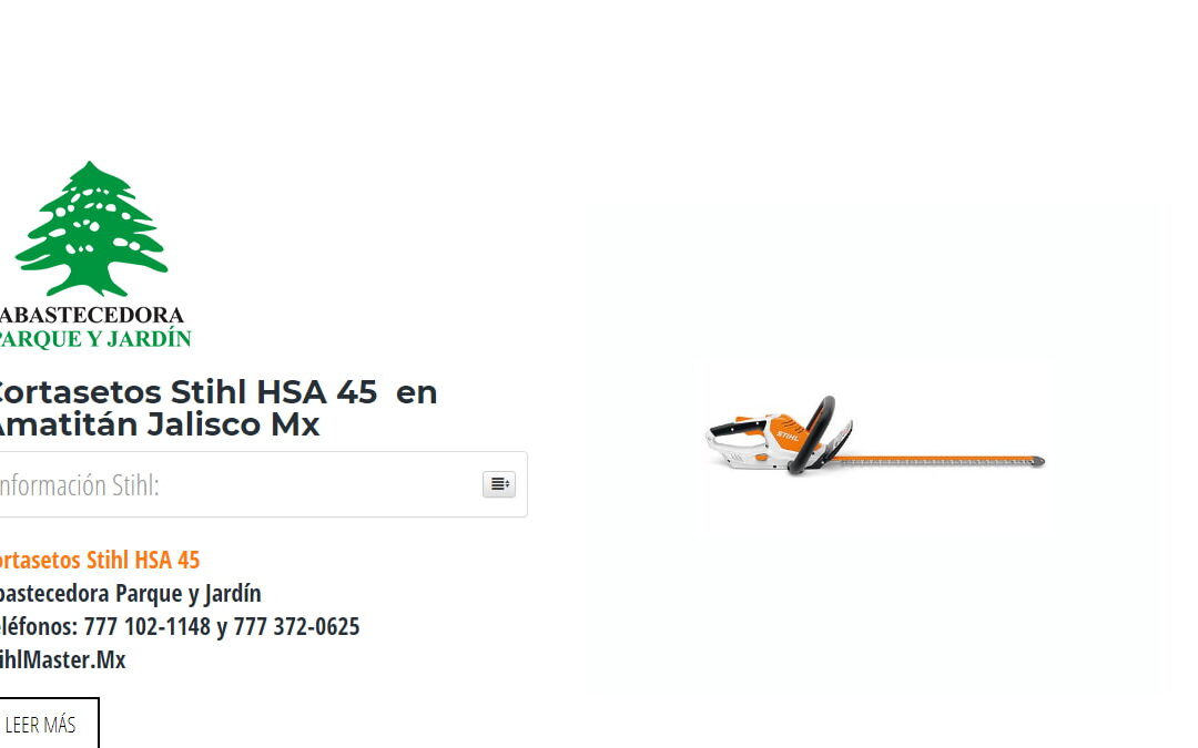 Cortasetos Stihl HSA 45  en Amatitán Jalisco Mx
