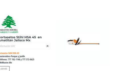 Cortasetos Stihl HSA 45 en Amatitán Jalisco Mx