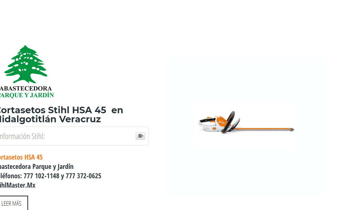 Cortasetos Stihl HSA 45  en Hidalgotitlán Veracruz