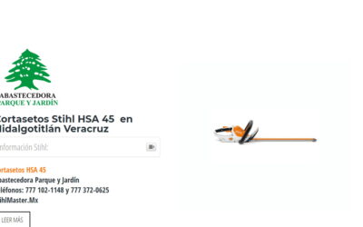 Cortasetos Stihl HSA 45 en Hidalgotitlán Veracruz