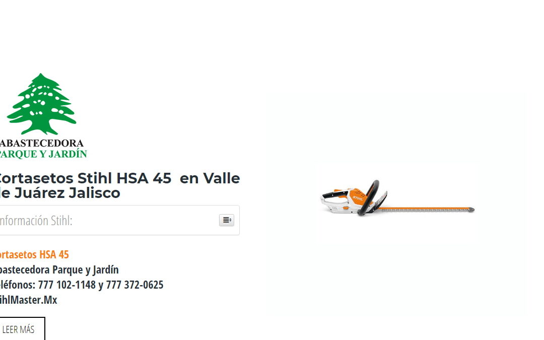 Cortasetos Stihl HSA 45  en Valle de Juárez Jalisco