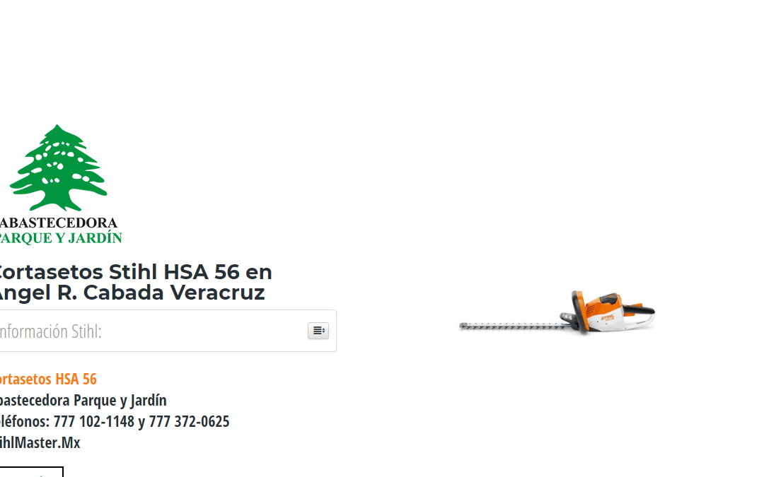 Cortasetos Stihl HSA 56 en Angel R. Cabada Veracruz